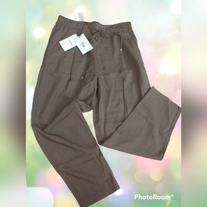 $325 Theory bonsai silk pants women M